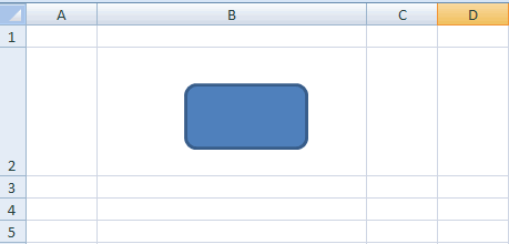 Shape in spreadsheet